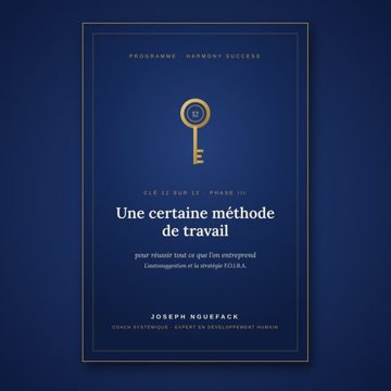 Une certaine méthode de travail pour réussir tout ce que l'on entreprend